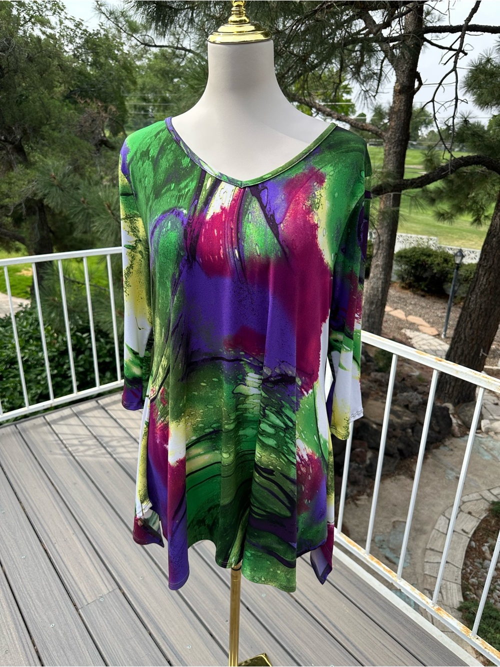 Colorful tunic top NWT